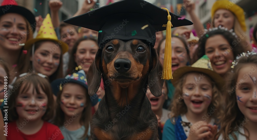 Obraz premium 祝祭の卒業生