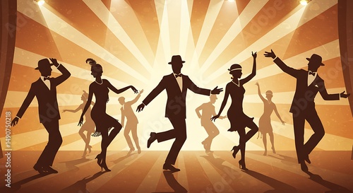 Jazz Age Silhouette Serenade