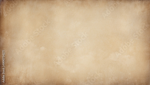 Beige grunge old paper texture for background design.  Old parchment paper. Banner texture