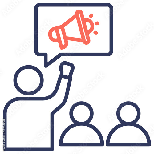 Advocacy Dual Tone Icon