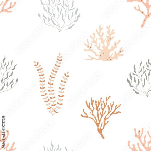 seamless coral pattern