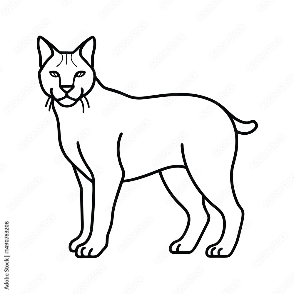 Obraz premium minimal horseshoe crab line drawing vector