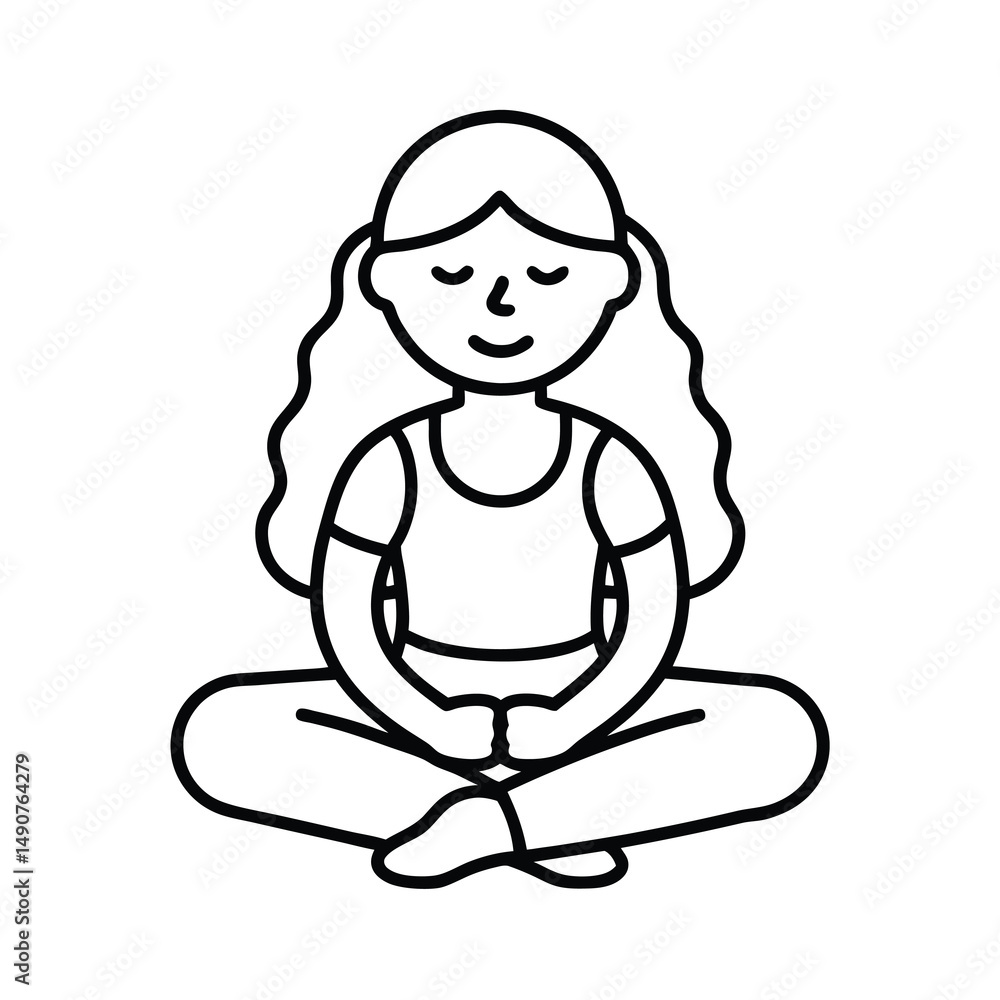 girl in yoga pose girl in yoga pose