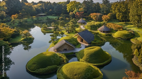 Kenroku-en Gardens in Kanazawa, Japan, offer a beautiful view. It's located in Ishikawa Prefecture.
