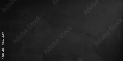 Abstract Black wall texture for pattern background. Black stone or concrete wall. 