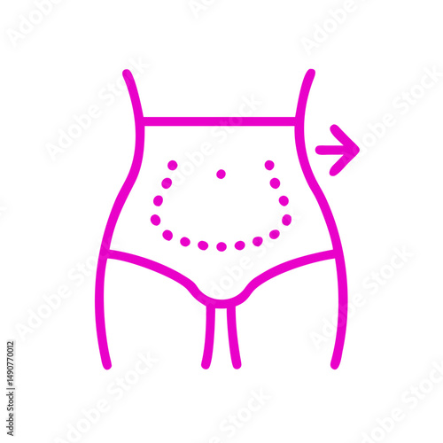 Lipo laser treatment for stomach slimming and body contouring with modern aesthetic technology