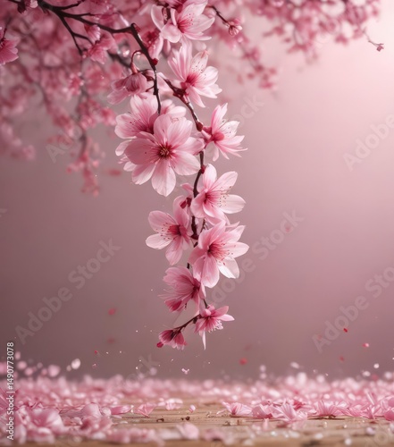 Abstract pink petals swirl, dreamy sakura background,  dance,  petals,  beauty