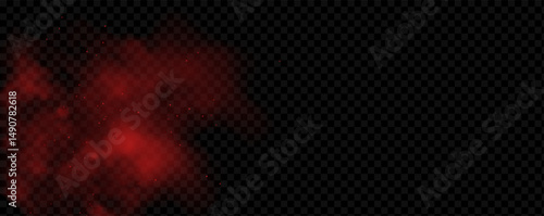 Overlay effect of chili or paprika spice splatters. Vector realistic illustration of hot, dried spices.