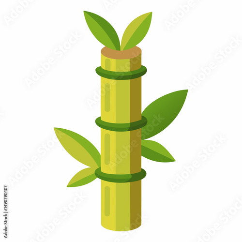 Bamboo Shoot icon on white background 