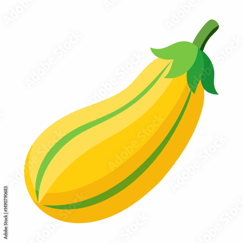 Banana Squash icon on white background 