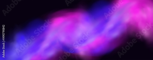  Atmospheric neon purple clouds.Magical fantasy smell of tobacco.Pink occult fog.Magic cigarette vapor.