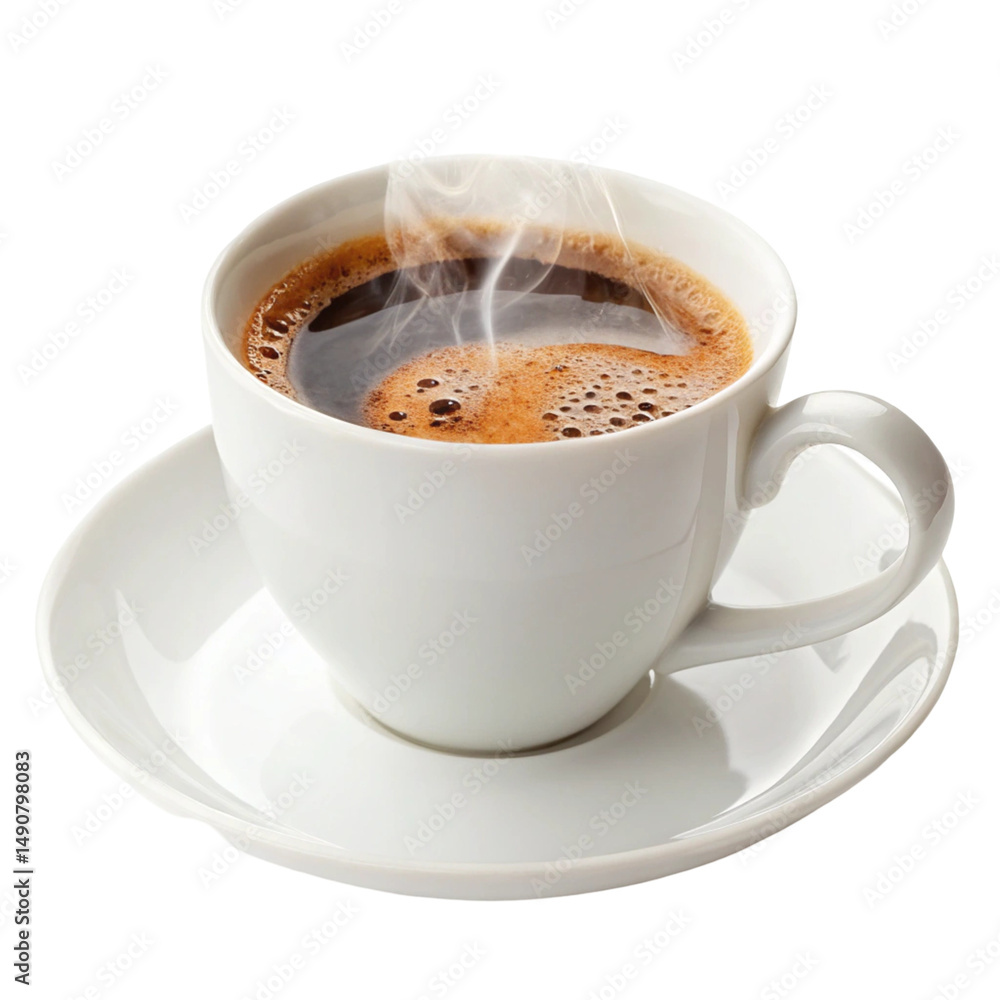 Fototapeta premium cup of coffee isolated on white background