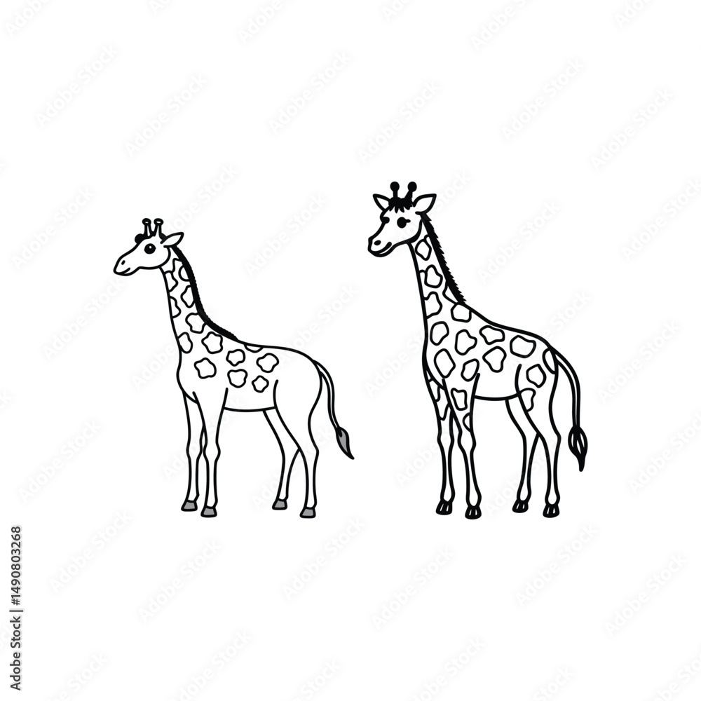 Naklejka premium giraffe