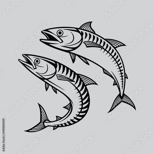 Minimalist Anchovy Tattoo Idea