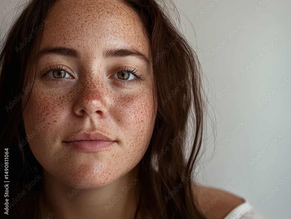 Natural Beauty Portrait Capturing a Woman's Authentic Charm Natural Beauty Portrait Capturing a Woman's Authentic Charm