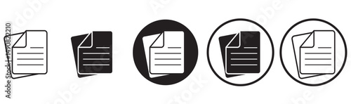 Document icon isolated on white background. Document icon in trendy design style. Document vector icon modern and simple flat symbol for web site, mobile app, UI. 