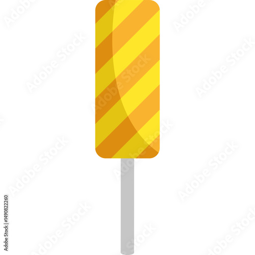 Flat Style Lollipop Vector Illustration with Bright Colors