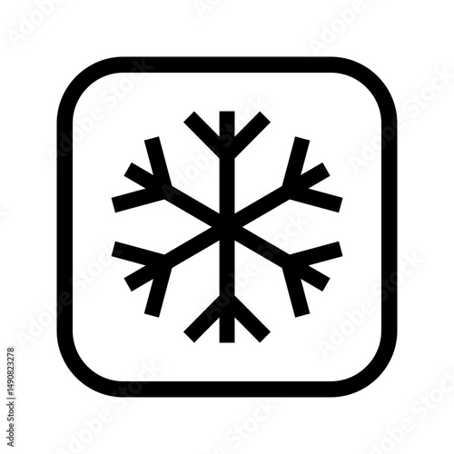 Keep cold icon vector symbolizing low temperature