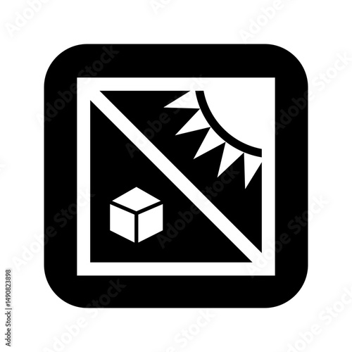 Protect from heat icon vector for temperature safety