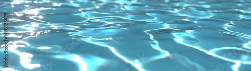 Close up of rippling, light-blue water surface