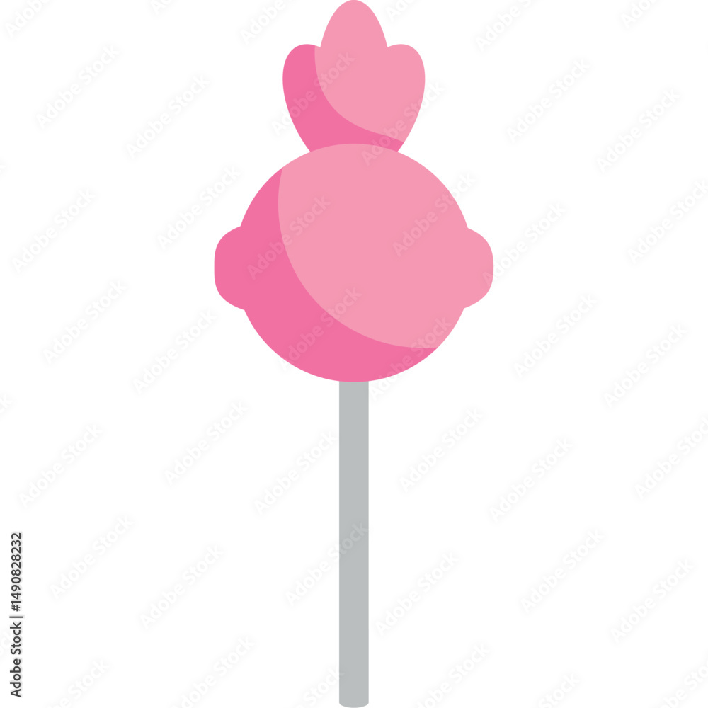 Fototapeta premium Flat Style Lollipop Vector Illustration with Bright Colors