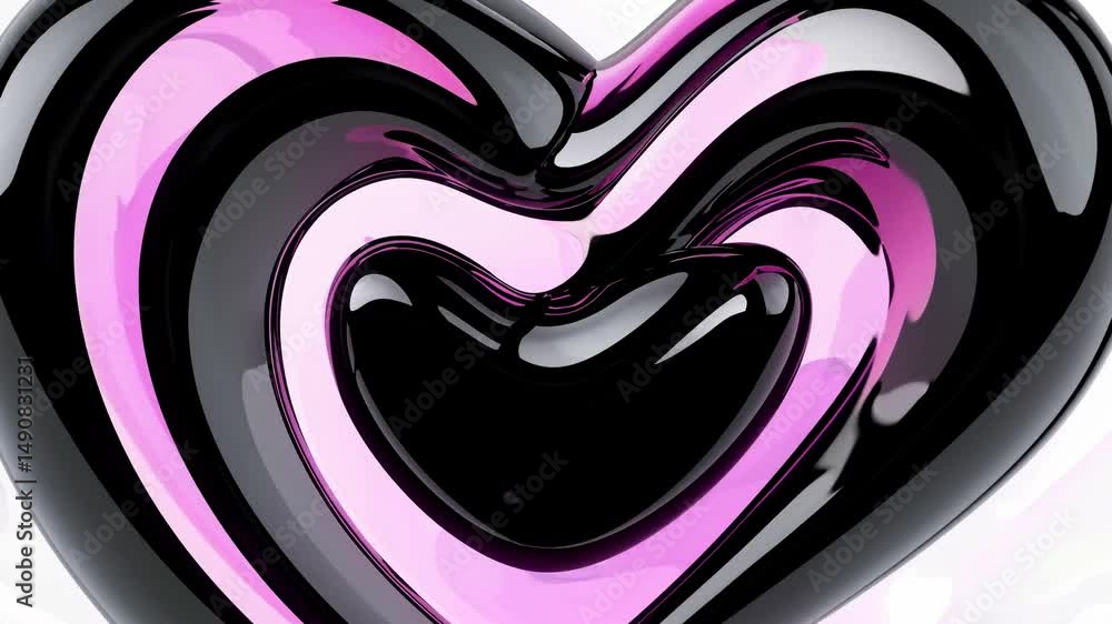 Abstract heart design with black and pink swirls. The heart shape features bold black and pink colors, creating a striking abstract heart design. Live desktop wallpaper. Abstract heart design with black and pink swirls. The heart shape features bold black and pink colors, creating a striking abstract heart design. Live desktop wallpaper.