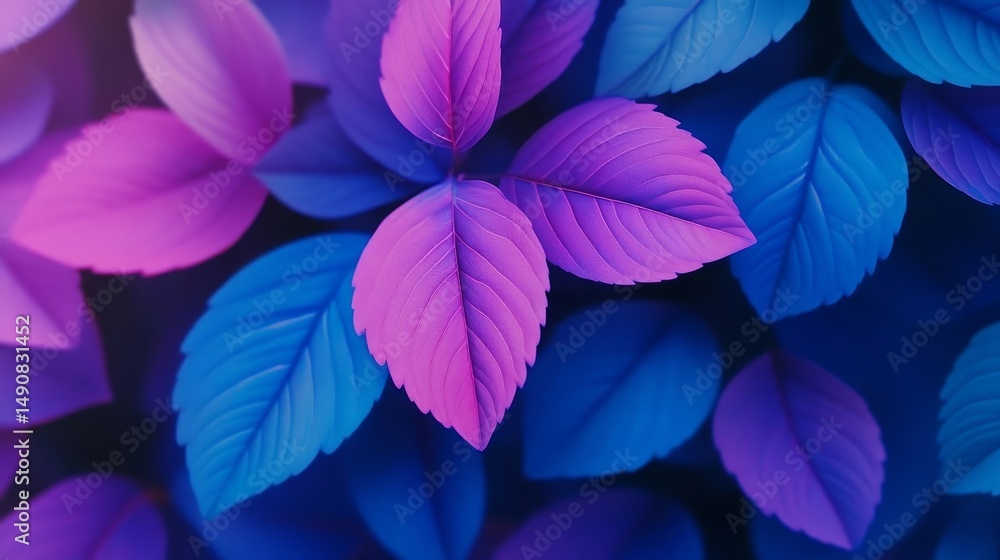 Obraz premium purple and green leaves