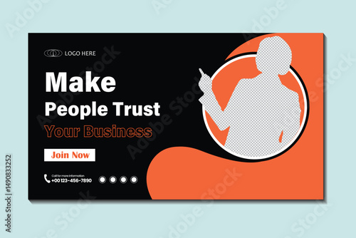 Clean & Corporate YouTube Thumbnail Design
