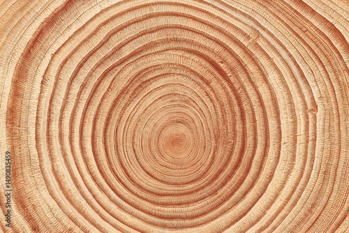Wallpaper Mural Close-up view of concentric tree rings, showcasing the wood's natural texture and growth pattern. The image reveals the passage of time and the tree's life story. Torontodigital.ca