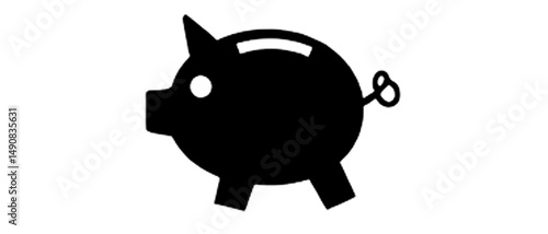 Piggy bank icon. Piggy bank saving money icon in different style. Baby pig piggy bank. vector illustration
