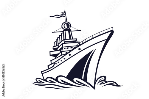 Ship vector art illustration. Ships, boats, cargo, logistics, transportation and shipping icons.  Ship silhouettes vector art illustration. ship logo icon vector.