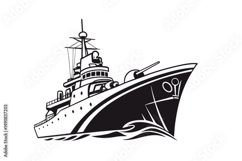 Ship vector art illustration. Ships, boats, cargo, logistics, transportation and shipping icons.  Ship silhouettes vector art illustration. ship logo icon vector.