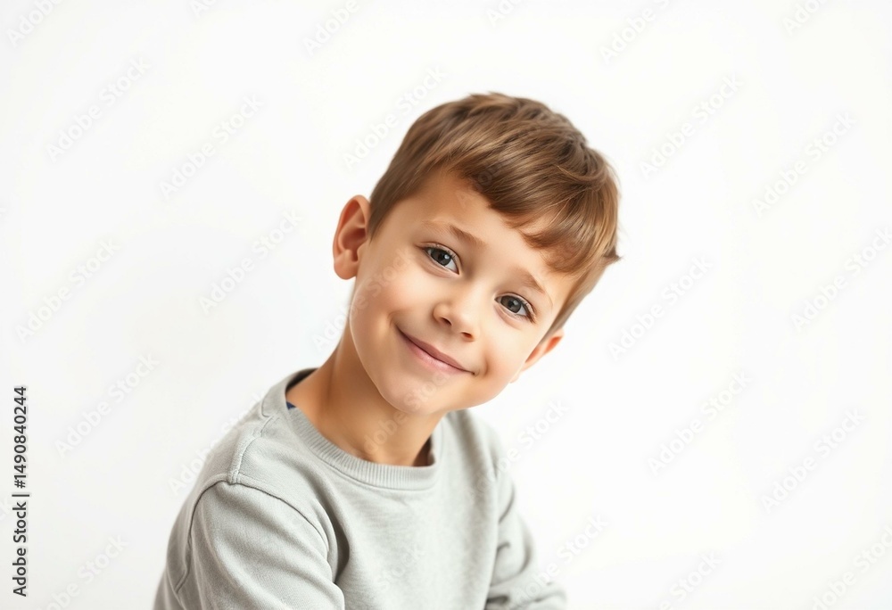 Portrait of a young boy with a rare condition Portrait of a young boy with a rare condition