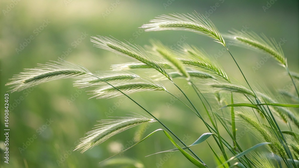 Fototapeta premium green wheat field