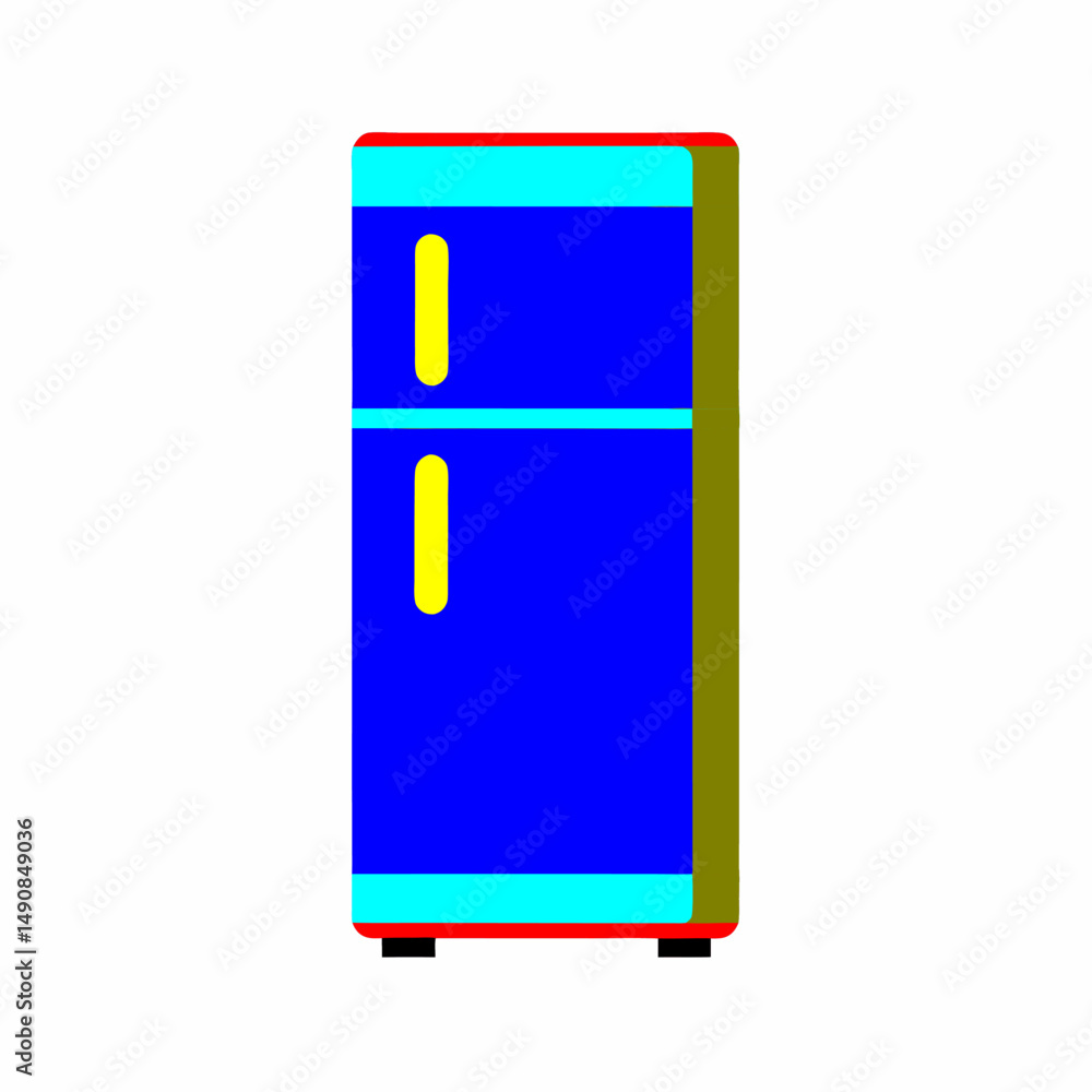 refrigerator on white background refrigerator on white background