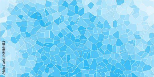 Geometric crystallized colored background for interior solutions or covers. isolated crystalize terrazzo vintage vector background. Light blue pastel colors stone tile pattern Cement kitchen decor.