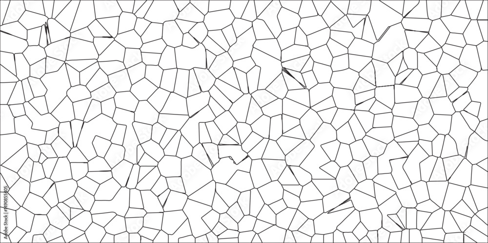 Broken Glass Quartz natural fragment Cement kitchen decor. isolated crystalize terrazzo vintage vector background. Stained-Glass Background with black lines and Voronoi diagram background. Broken Glass Quartz natural fragment Cement kitchen decor. isolated crystalize terrazzo vintage vector background. Stained-Glass Background with black lines and Voronoi diagram background.