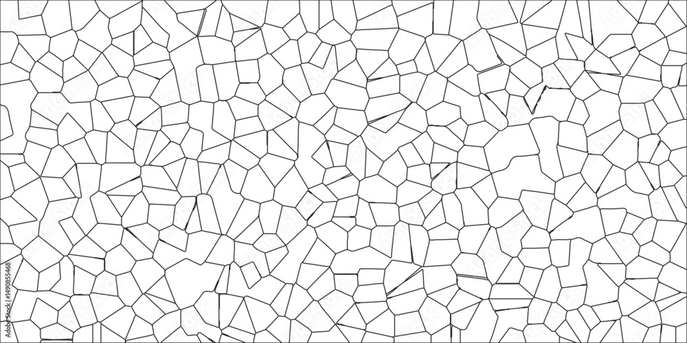 Broken Glass Quartz natural fragment Cement kitchen decor. isolated crystalize terrazzo vintage vector background. Stained-Glass Background with black lines and Voronoi diagram background. Broken Glass Quartz natural fragment Cement kitchen decor. isolated crystalize terrazzo vintage vector background. Stained-Glass Background with black lines and Voronoi diagram background.