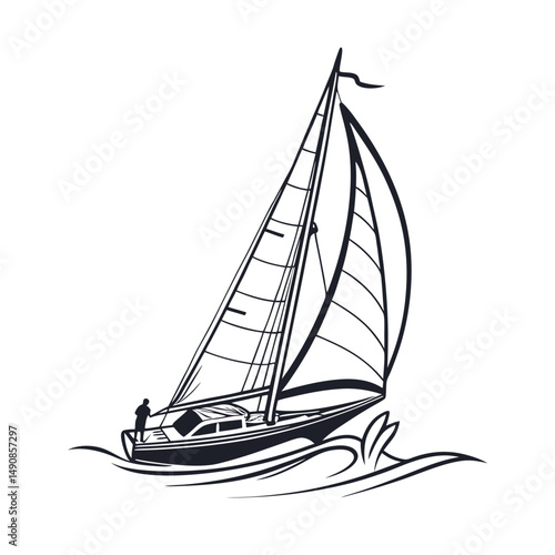 Ship vector art illustration. Ships, boats, cargo, logistics, transportation and shipping icons.  Ship silhouettes vector art illustration. ship logo icon vector.