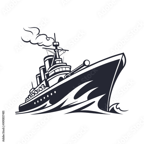 Ship vector art illustration. Ships, boats, cargo, logistics, transportation and shipping icons.  Ship silhouettes vector art illustration. ship logo icon vector.