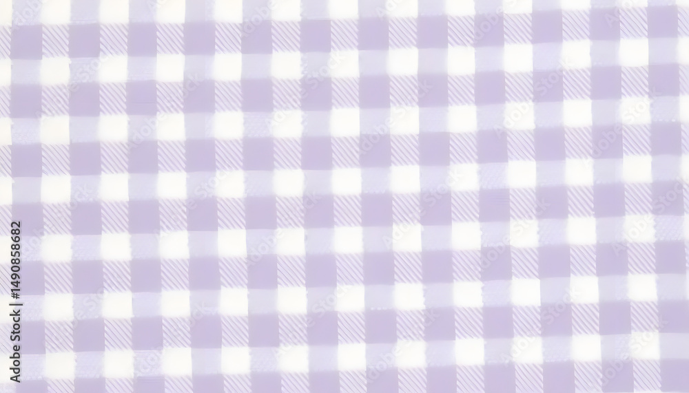 Gingham. A small check, usually in two colors, such as white and blue or white and red. It is often used in the design of tablecloths, aprons and summer clothing. Gingham. A small check, usually in two colors, such as white and blue or white and red. It is often used in the design of tablecloths, aprons and summer clothing.