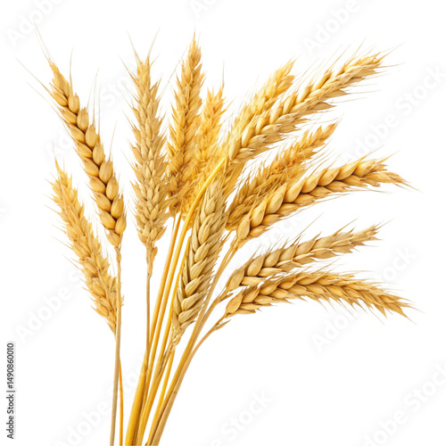 wheat isolated on white background