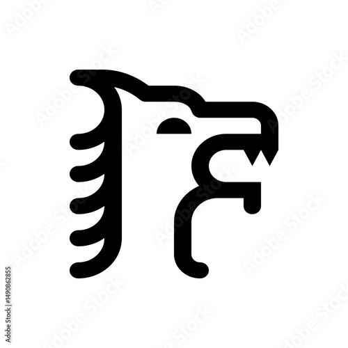 Stylized minimalist lion head logo design in black and white with a bold and modern artistic approach