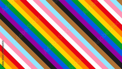 Pride background, rainbow LGBT flag colors isolated, LGBTQ gay pride stripes background - vector