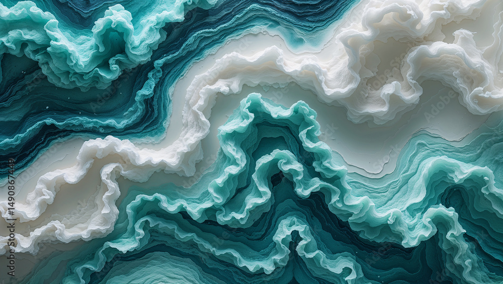 Procedural Aqua Marble Texture - Blue-Green Vein Pattern Procedural Aqua Marble Texture - Blue-Green Vein Pattern