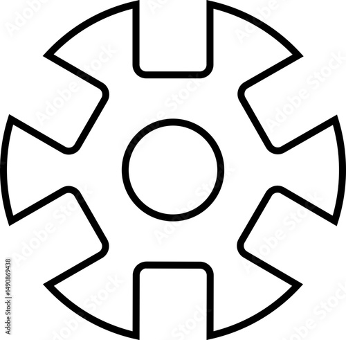 Setting icon Tools, cog, gear sign vector isolated on transparent background. Engineering horizontal technology and business symbol for web and app.