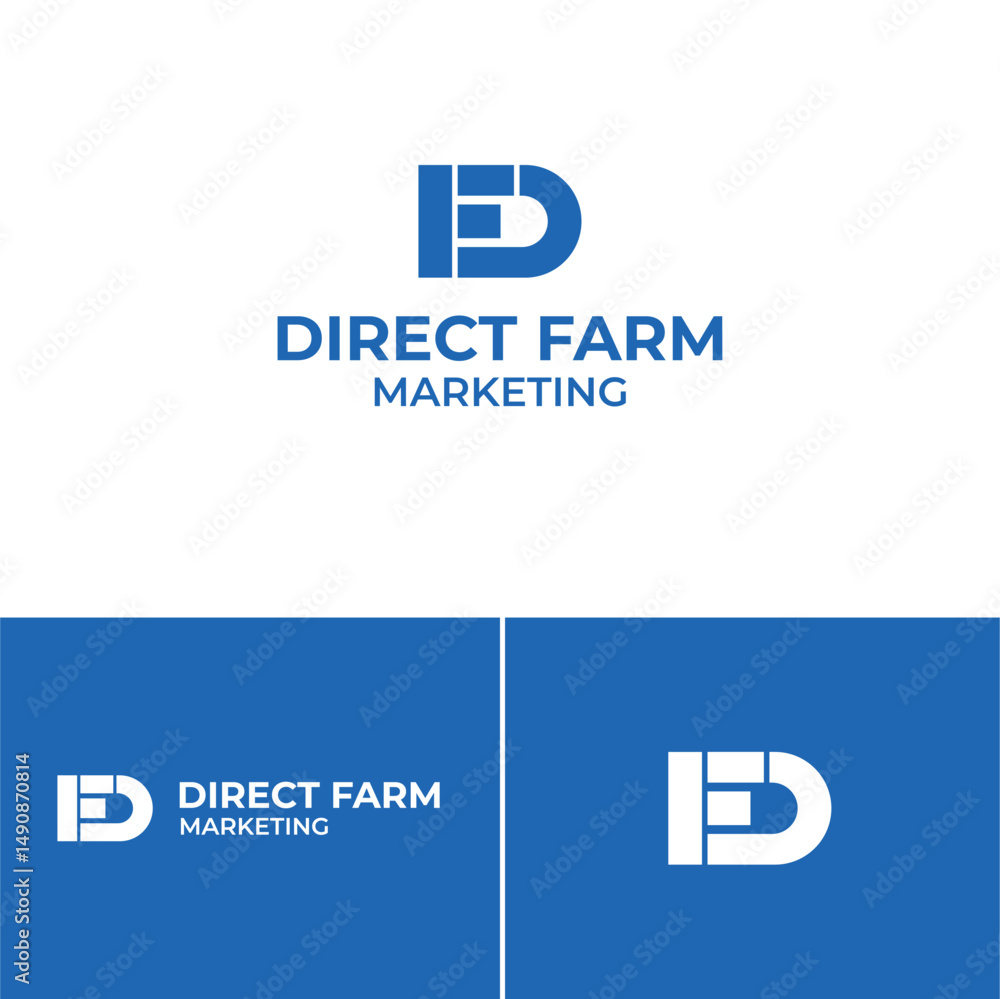 Fototapeta premium DF letter logo