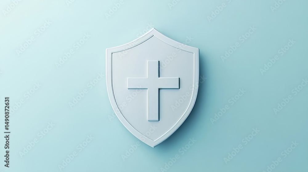Fototapeta premium shield with sword