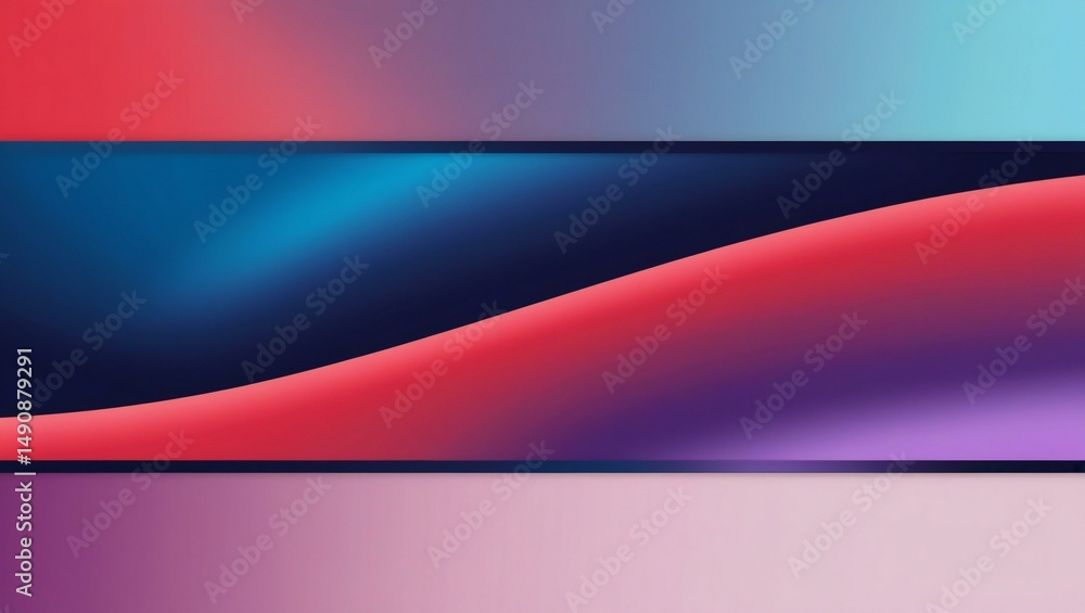 Fototapeta premium Abstract colorful background vector design illustration features a rainbow wave pattern with bright lines and vibrant colors on a web template