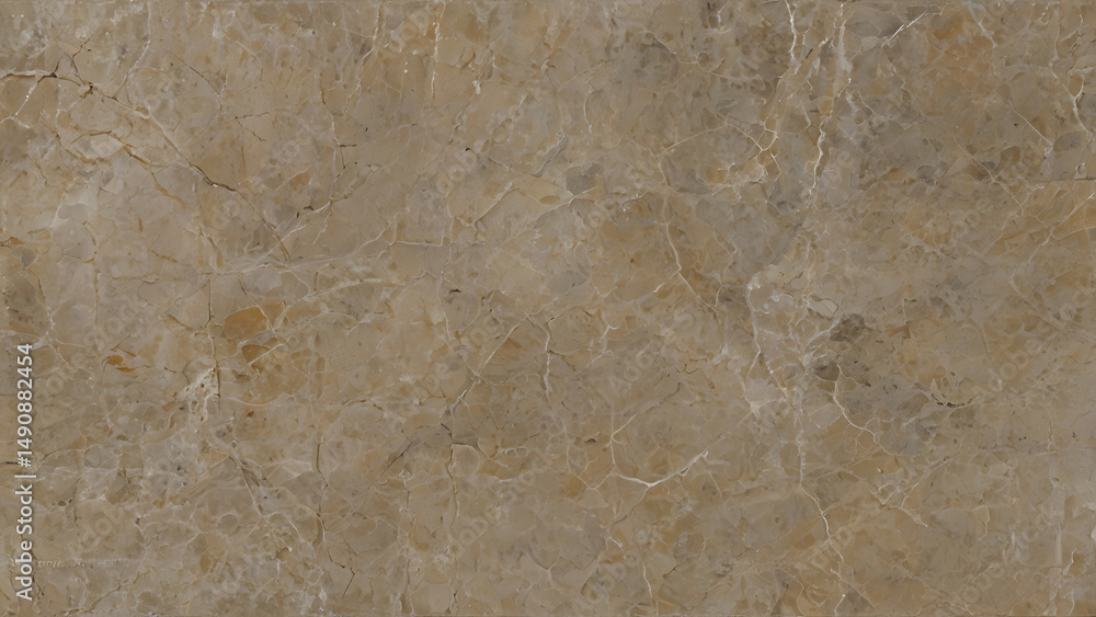 Fototapeta premium “Polished stone tile with slight weathered effect, vintage patina and mineral marks, grey-beige surface with aged charm, perfect for Mediterranean or rustic-modern designs, 